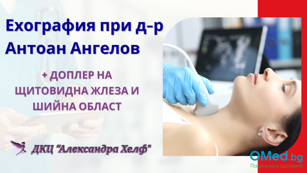 Ехография и доплер на щитовидна жлеза и шийна област при д-р Антоан Ангелов, от МЦ Александра Хелф
